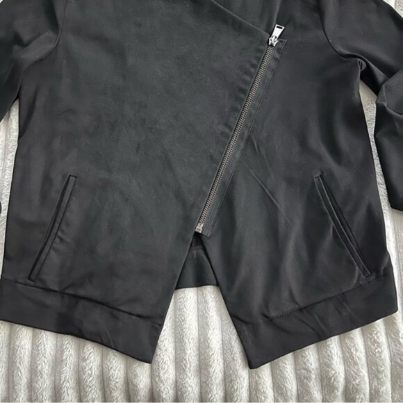 Express Women's Black Faux Suede Asymmetrical Jacket • Large - Picture 3 of 12